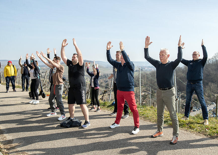 Er&ouml;ffnung des Intersport Trimm-Dich-Pfades am Wartberg