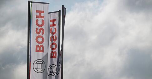 Bosch-Flaggen wehen. (Archivbild)