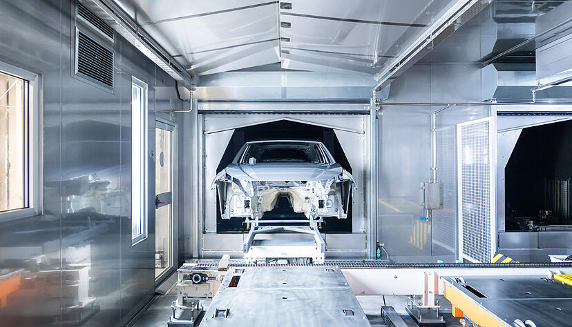 Mit der KI-gest&uuml;tzten Trocknersteuerung testet Audi in der Lackiererei am Standort  Neckarsulm den ersten Anwendungsfall aus einer Ipai-Kooperation im Serienbetrieb.