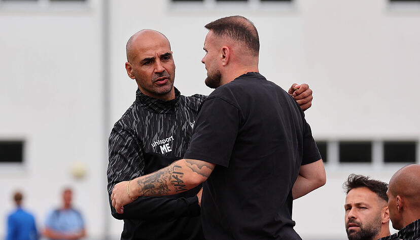 Kennen sich auch aus anderer Konstellation: SGV-Sportdirektor Mario Estasi und SGV-Trainer Kushtrim Lushtaku.