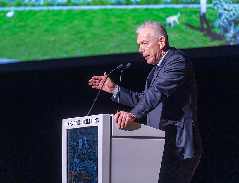 Oberbürgermeister Harry Mergel skizzierte die zentralen Zukunftsprojekte der Stadt. Oberbürgermeister Harry Mergel skizzierte die zentralen Zukunftsprojekte der Stadt.