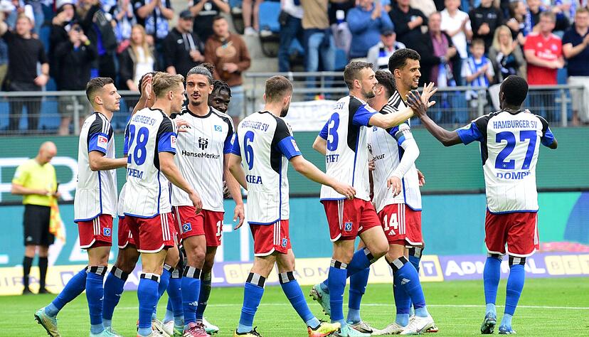 Versöhnlicher Abschluss: Der Hamburger SV gewinnt im letzten Saisonspiel.