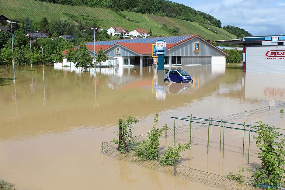 Hochwasser in Forchtenberg Hochwasser in Forchtenberg