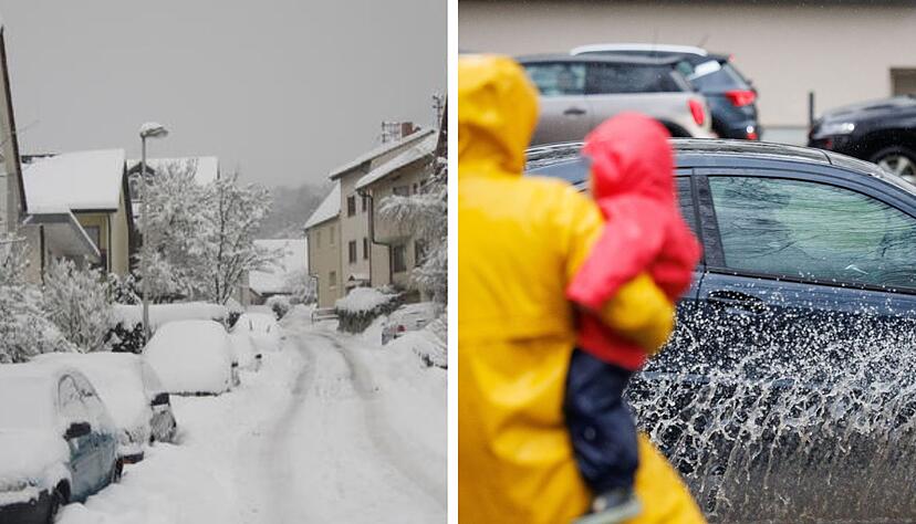 Während sich Untergruppenbach an Weihnachten 2010 tief verschneit zeigte (links), wird es an den Feiertagen in diesem Jahr nass und mild. Während sich Untergruppenbach an Weihnachten 2010 tief verschneit zeigte (links), wird es an den Feiertagen in diesem Jahr nass und mild.