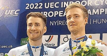 Haben die EM gewonnen: Serafin Schefold (li.) und Max Hanselmann.
Foto: privat