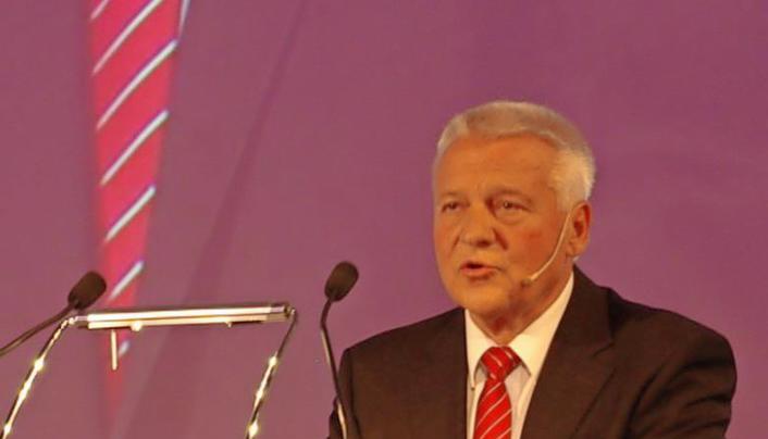 J&uuml;rgen Kletti blickte auf die Firmengeschichte zur&uuml;ck.
Foto: Heiko Fritze