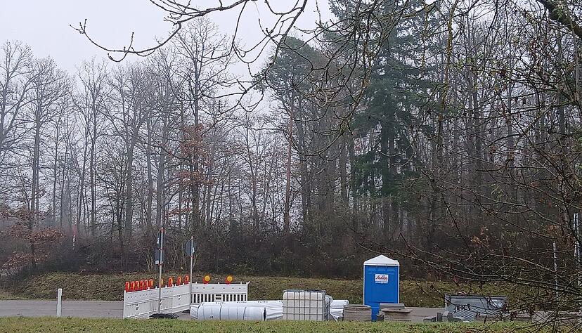 Die Baustelle an der K1632/2069 ist demn&auml;chst beendet.