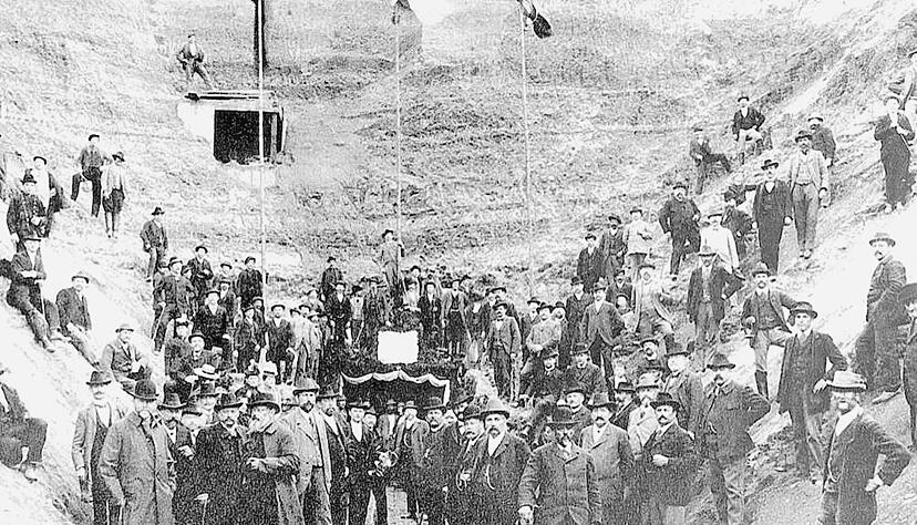 Der Tunnel und die Bahntrasse im Heilbronner Osten wurden 1900/1901 als Verbindung zwischen Südbahnhof und Sülmer Tor gebaut.Foto: Stadtarchiv Heilbronn