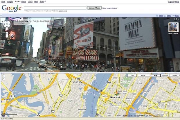 Virtueller Stadtrundgang durch New York: Google Street View steht derzeit für viele Städte und Nationalparks in den USA und seit Sommer 2008 auch für Teile Europas zur Verfügung.