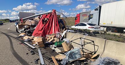 Schwerer Unfall auf der A6