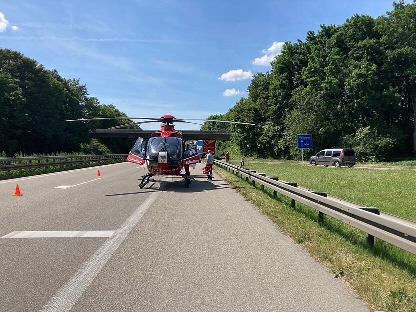 A6 bei Weinsberg nach Unfall gesperrt