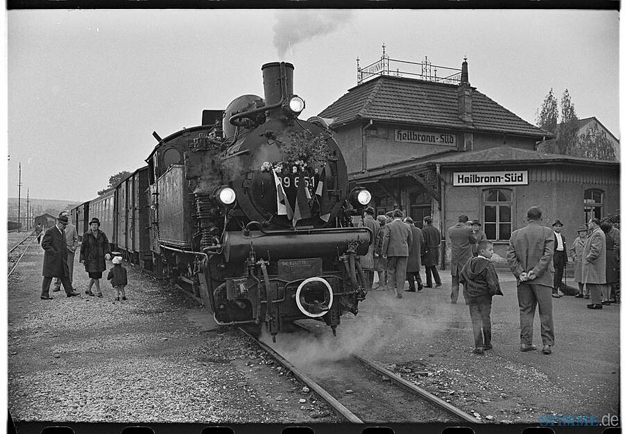 1966 verabschiedet sich die Dampflok 99651; der Personenverkehr ins Bottwartal ist im September des Jahres eingestellt.