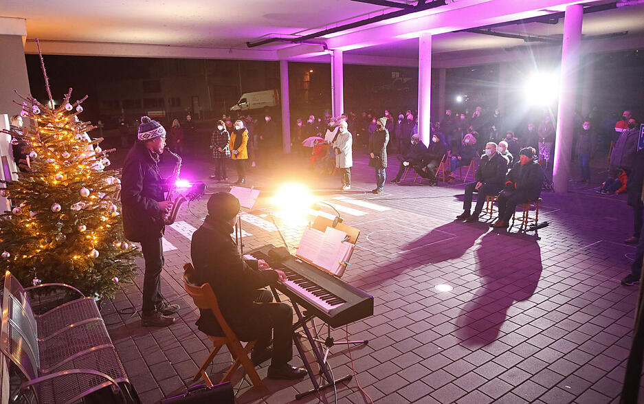 Heilig Abend Gottesdienst in Brackenheim Open-Air zur Corona-Zeiten
