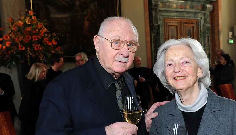 Schimpf mit seiner gro&szlig;en Liebe, Ehefrau Ilse Zielstorff (Archivbild).