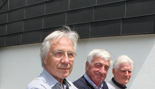 Gegner (von links): Eberhard Haf, Werner Nestler und Hans Kohler. Gegner (von links): Eberhard Haf, Werner Nestler und Hans Kohler.