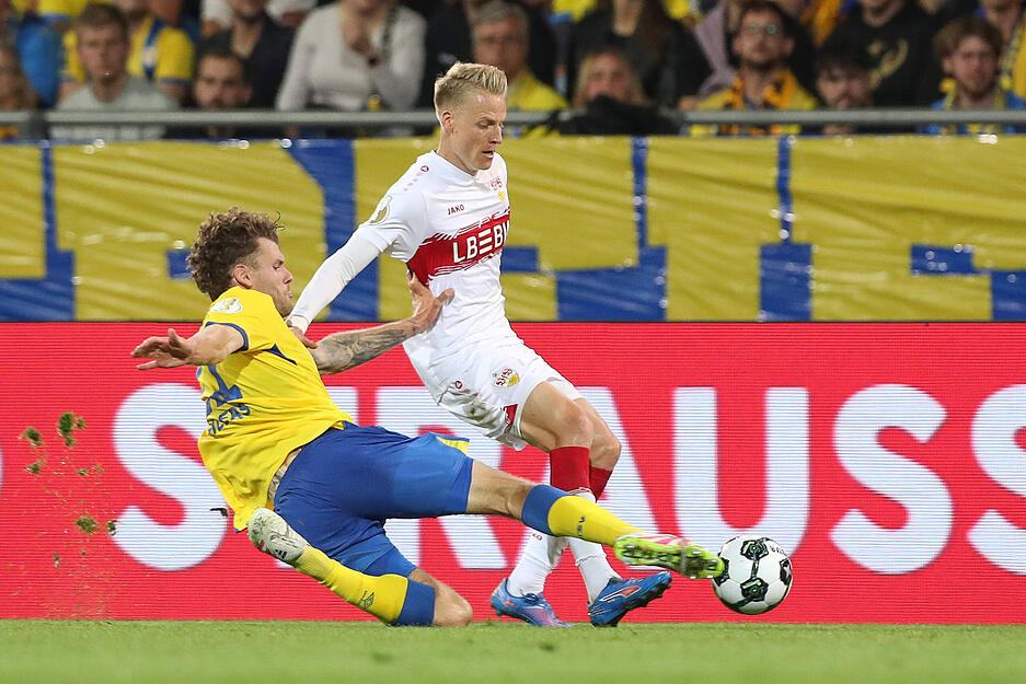 Chris Führich: Viel gerannt, aber auch viel verdribbelt. Teilweise zu lange mit dem Ball am Fuß. Hatte auch gute Szenen. Note: 3,5