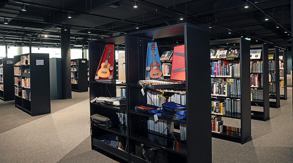 Rundgang durch die umgebaute Stadtbibliothek Heilbronn im K3