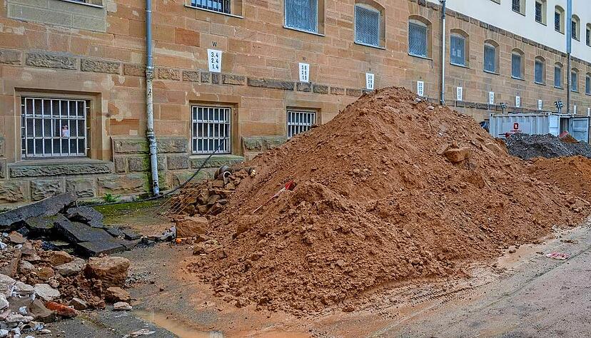 Rund um die JVA Heilbronn laufen umfassende Sanierungsarbeiten.