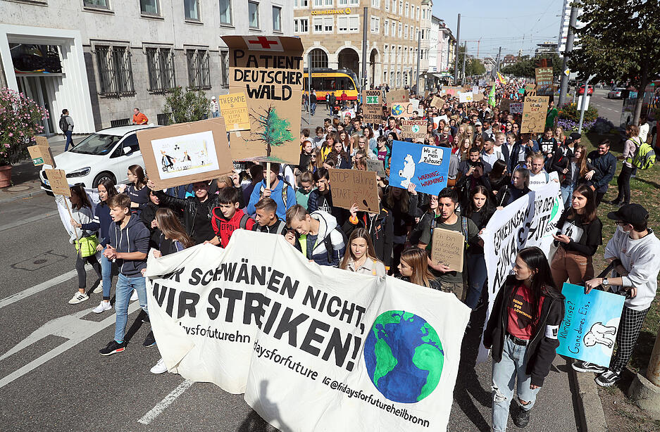 Fridays-for-Future-Kundgebung in Heilbronn Fridays-for-Future-Kundgebung in Heilbronn
