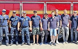 Sechs Mitglieder der Freiwilligen Feuerwehr Nordheims waren bei den Namensvettern in Texas zu Gast. Wenn Nordheim sein 1200-j&auml;hriges Bestehen im kommenden Jahr feiert, sind auch die Texaner eingeladen.