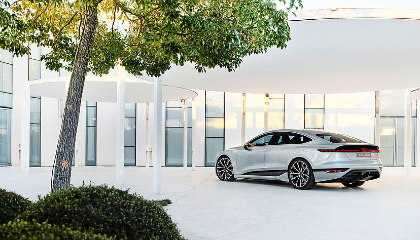 Der Audi A6 E-Tron (im Bild noch als Konzeptauto) startet 2023. Die zweite Generation wird ab 2030 in Neckarsulm gefertigt. Foto: Audi