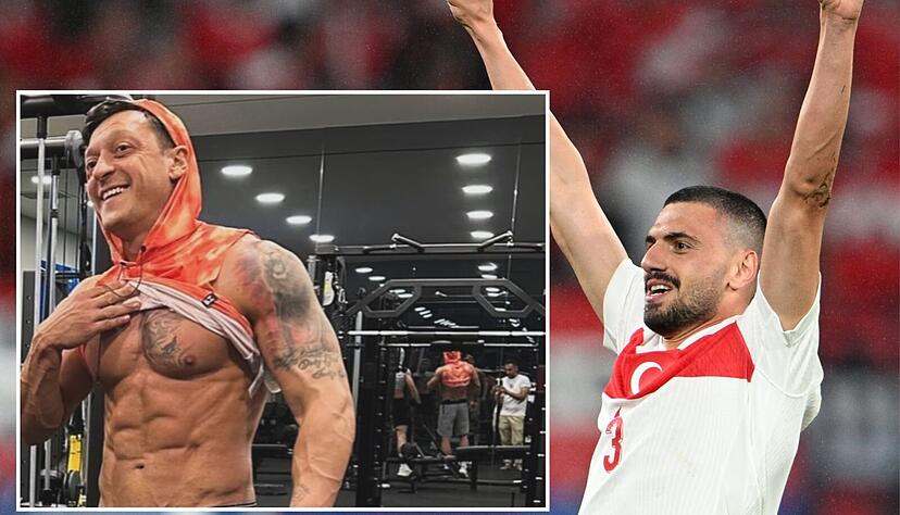 Mesut Özil und Merih Demiral sorgen mit dem Zeigen rechtsextremistischer Symbole für Schlagzeilen. Mesut Özil und Merih Demiral sorgen mit dem Zeigen rechtsextremistischer Symbole für Schlagzeilen.