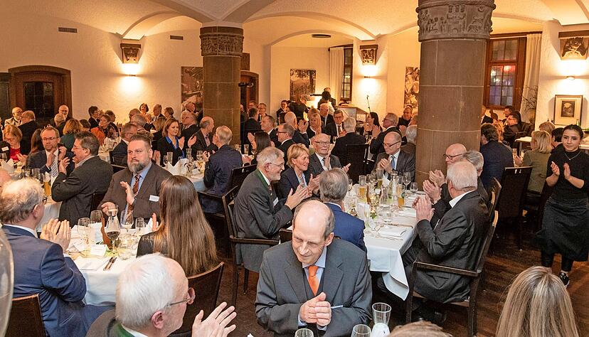 Bei dem traditionellen Heilbronner Hasenmahl kommen einflussreiche Akteure der Stadt zu Beginn des Jahres im Ratskeller zusammen.
Foto: Andreas Veigel