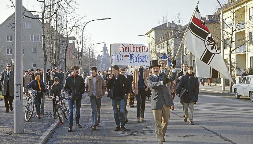 Im Januar 1968 organisierte eine Sch&uuml;lergruppe den sogenannten Kaiser-Wilhelm-Ged&auml;chtnis-Marsch ...