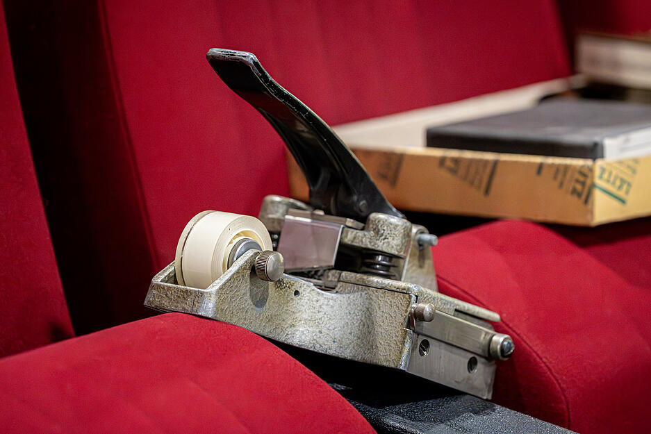 Alte Filmtechnik und neue Systeme stehen im Arthaus Heilbronn Seite an Seite. Alte Filmtechnik und neue Systeme stehen im Arthaus Heilbronn Seite an Seite.