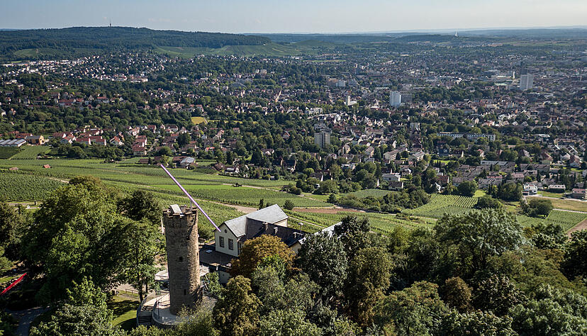 Blick über den Wartberg auf die Stadt. Foto: Manuel Maier Blick über den Wartberg auf die Stadt. Foto: Manuel Maier