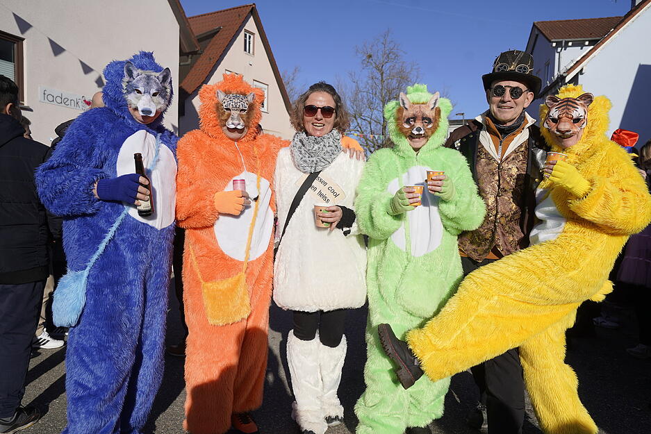 Faschingsumzug durch Ellhofen: Besucher feiern mit den Sulmtalnarren