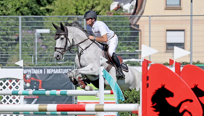 K&uuml;rzlich in Ilsfeld, am Samstag und am Sonntag nun zu Hause in G&uuml;glingen-Frauenzimmern: Jan M&uuml;ller vom RV Ilsfeld auf Ciricu.