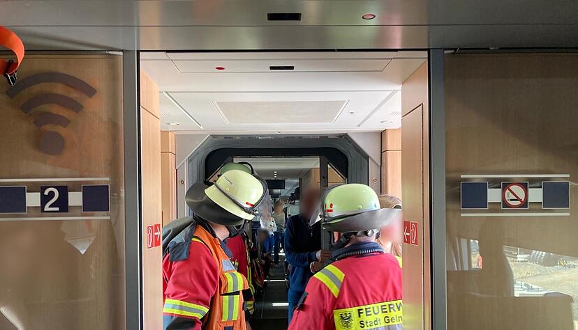 Der Zug steht, die Passagiere m&uuml;ssen ihn verlassen.