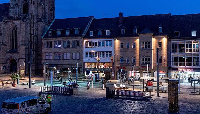 Blick auf den Heilbronner Marktplatz: Laut einer Stimme.de-Umfrage fühlen sich fast zwei Drittel der User nachts ohne Begleitung in Heilbronn sehr unsicher.