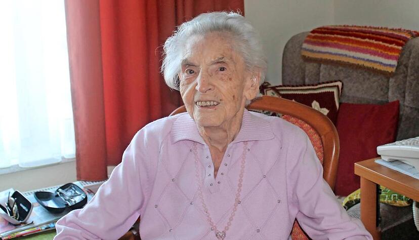 Herta Hofmann blickt auf ein langes Leben zurück.Foto: Archiv/Waldenmaier