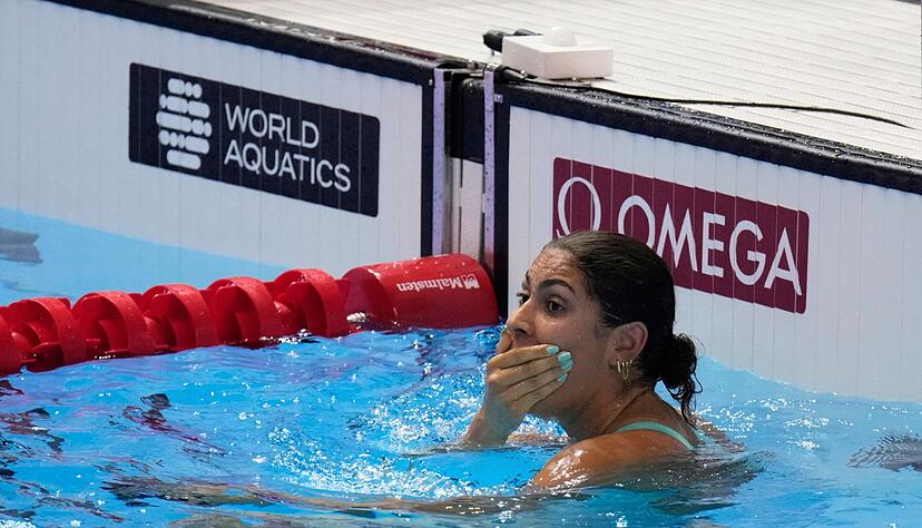 Anna Elendt konnte kaum glauben, dass sie Gold gewonnen hat.