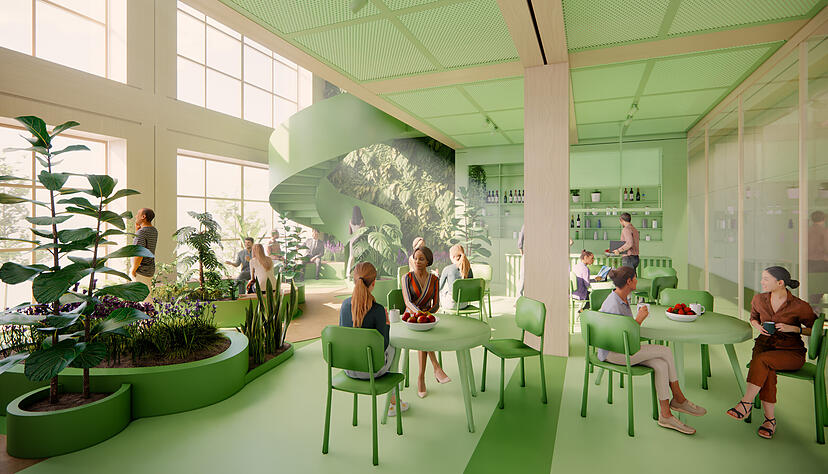 So soll das Gebäude mit den Start-ups im Ipai aussehen. Visualisierung: MVRDV