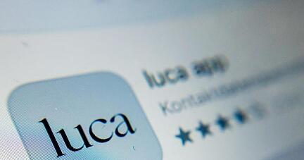 Das Symbol der Luca-App ist auf einem Smartphone zu sehen.