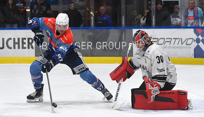 Luis Ludin scheitert in dieser Szene an Passaus Keeper.