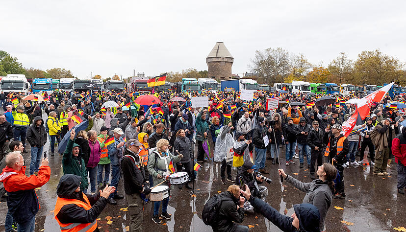 750 Teilnehmer bei Demo in Heilbronn gegen Ampel