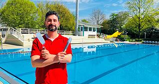 Fabian Pizzuto &uuml;bernimmt im Ernst-Freyer-Bad in Obereisesheim die Gastronomie.