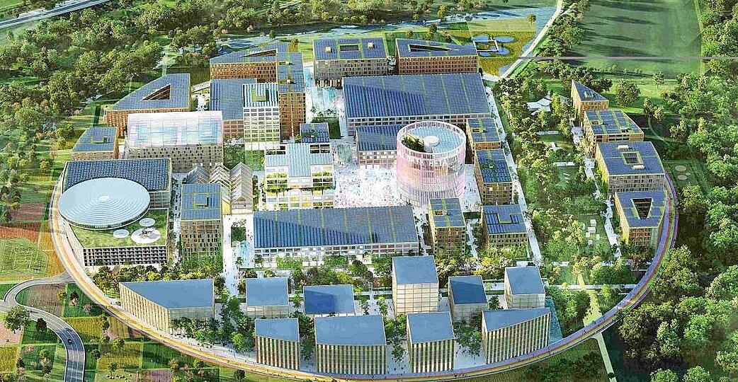 So stellen sich die Planer den Ipai-Campus bei Heilbronn Neckargartach vor.