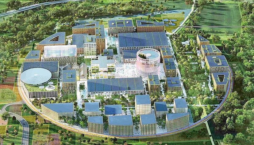 F&uuml;r den Campus des Innovationsparks K&uuml;nstliche Intelligenz (Ipai) laufen die Arbeiten.