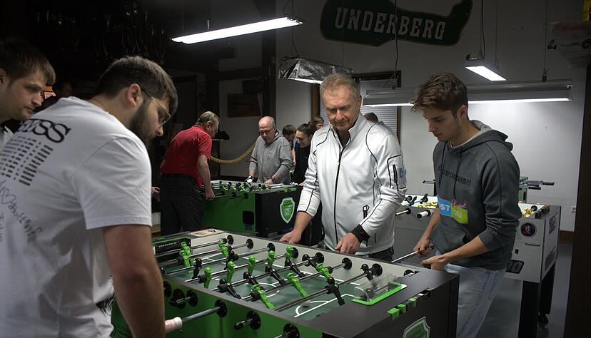 Jeden Montag, Mittwoch und Freitag treffen sich die Tischfu&szlig;ballfreunde Neudenau ab 19 Uhr zum gemeinsamen Training.