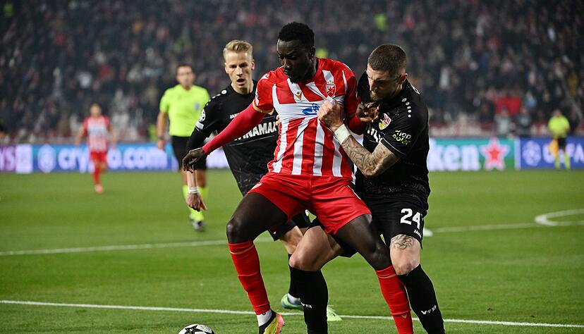 Im November traf Silas (l.) mit Roter Stern Belgrad auf den VfB.