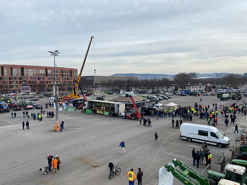 Die Kundgebung auf dem Cannstatter Wasen soll um 13 Uhr starten.