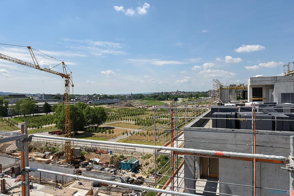 Baufortschritt auf Buga-Gelände Baufortschritt auf Buga-Gelände