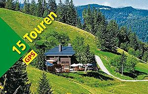 "Wochenendtouren von Hütte zu Hütte Baden-Württemberg". Cover: Rother Wanderbuch "Wochenendtouren von Hütte zu Hütte Baden-Württemberg". Cover: Rother Wanderbuch