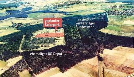 Im Zentrum des ehemaligen US-Depots, wo früher Pershing-Sprengköpfe für die Waldheide gelagert wurden, soll der Solarpark entstehen.Foto: Archiv/Landauer