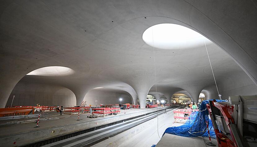 Die Bauarbeiten im neuen Stuttgarter Tiefbahnhof kommen voran. (Archivbild) Die Bauarbeiten im neuen Stuttgarter Tiefbahnhof kommen voran. (Archivbild)